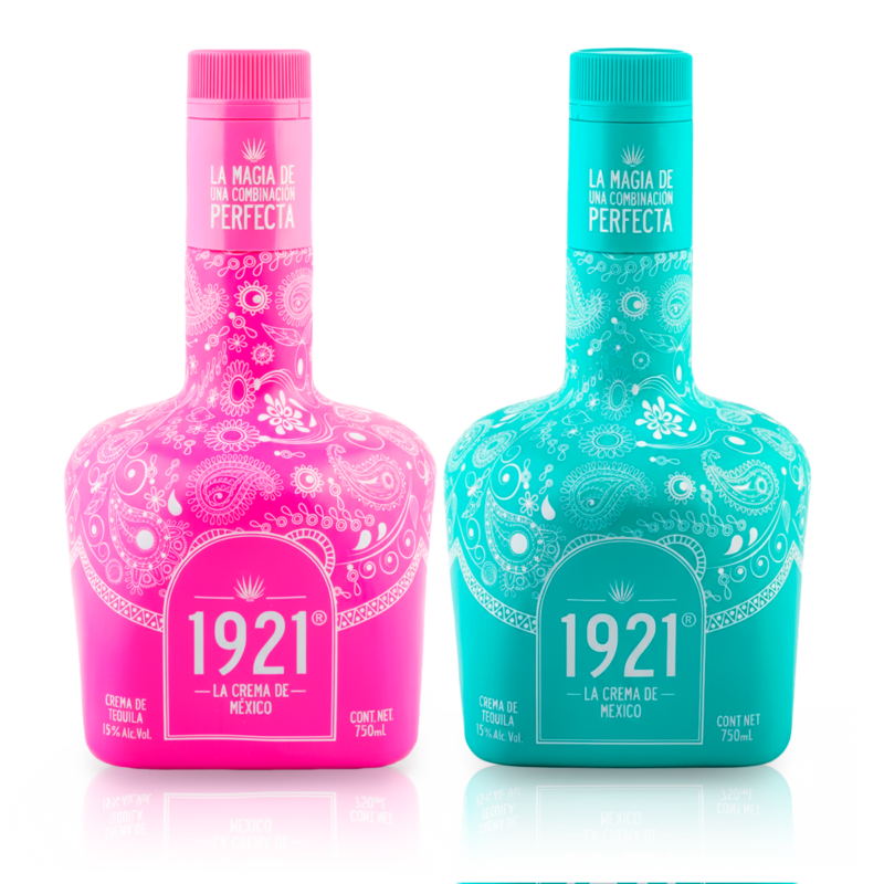 Botellas de 1921 Crema de Tequila